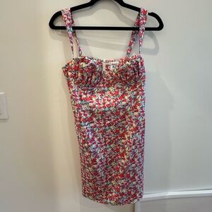 Princess Polly Floral Mini Dress Size 6